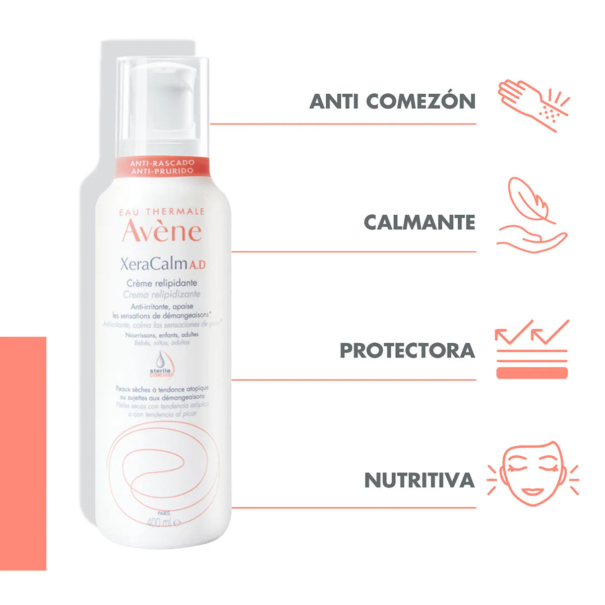 AVE- XERA CALM A.D CREMA 400ML