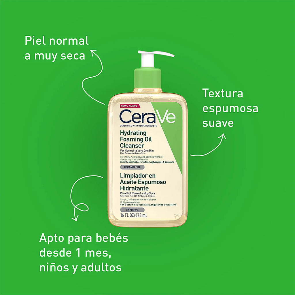 CERAVE- LIMPIADOR EN ACEITE ESPUMOSO