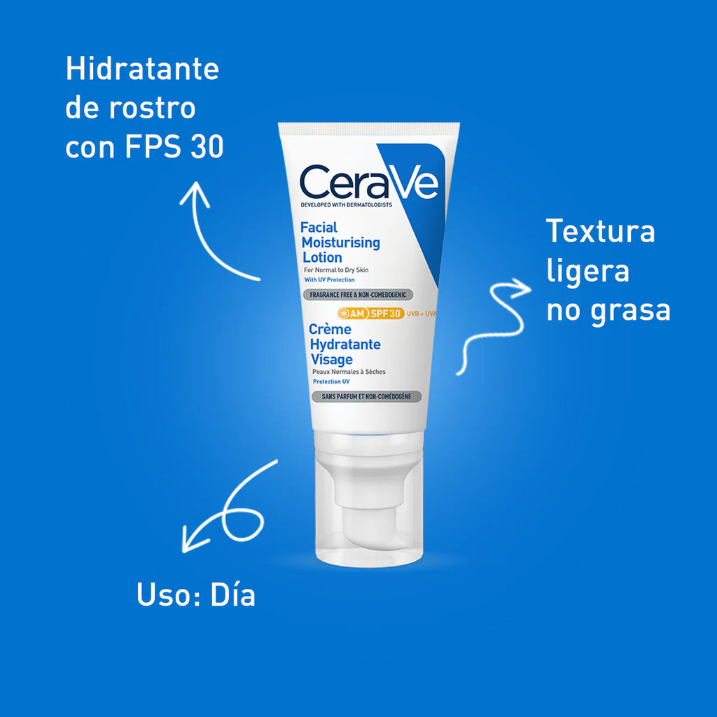 CERAVE- LOCION HIDRATANTE FACIAL FPS30