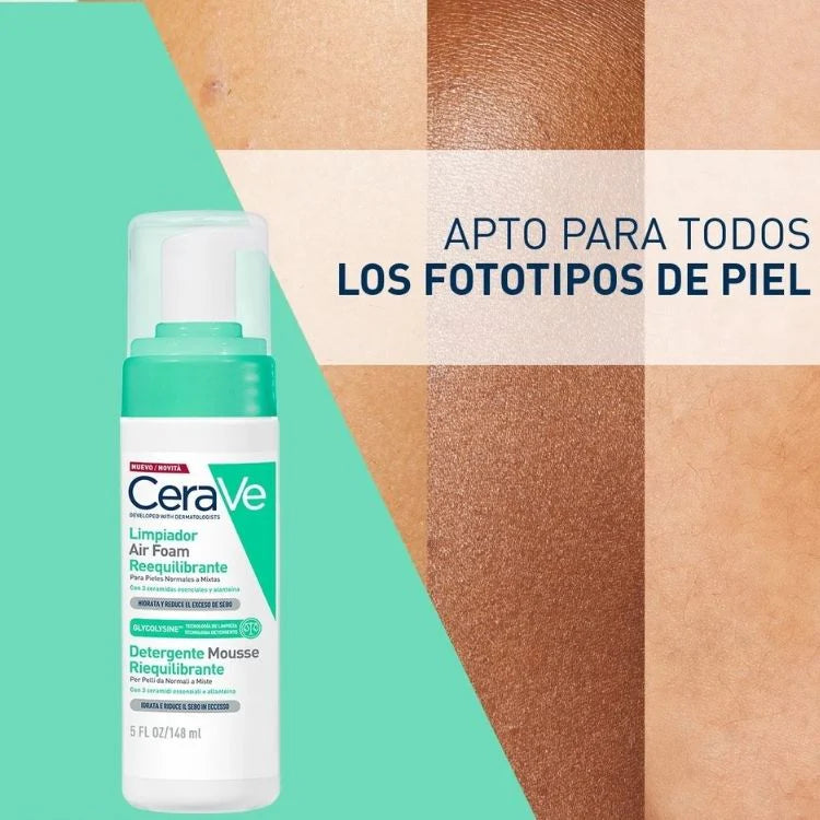 CERAVE- AIR FOAM ESPUMA LIMPIADORA 148ML