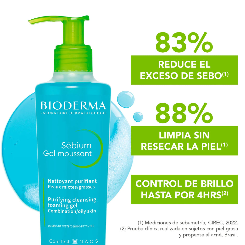 BIODERMA- SEBIUM GEL MOUSSANT