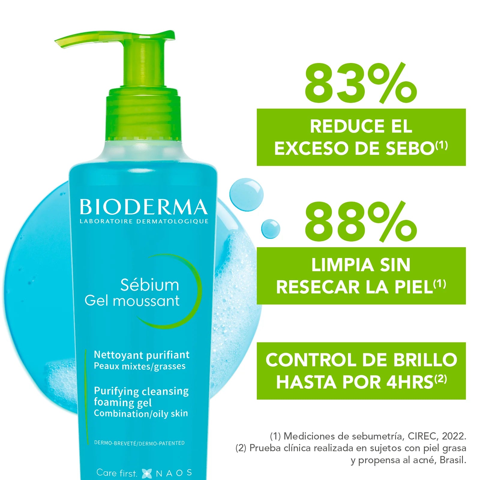 BIODERMA- SEBIUM GEL MOUSSANT