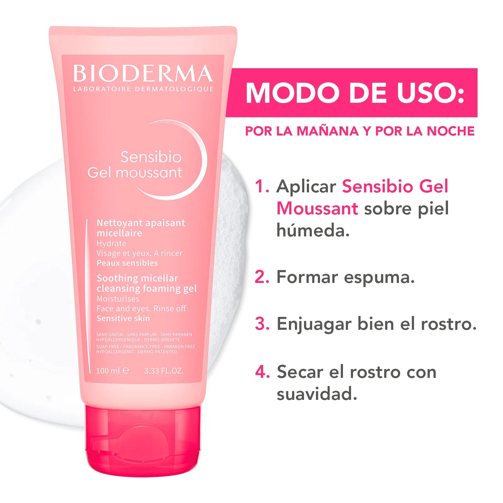 BIODERMA- SENSIBIO GEL MOUSSANT