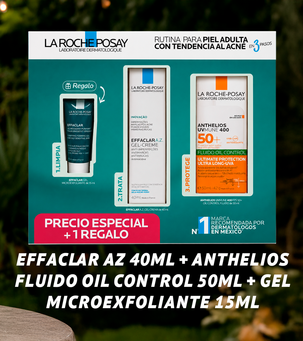 LRP- EFFACLAR AZ 40ML + ANTHELIOS OIL CONTROL 50ML
