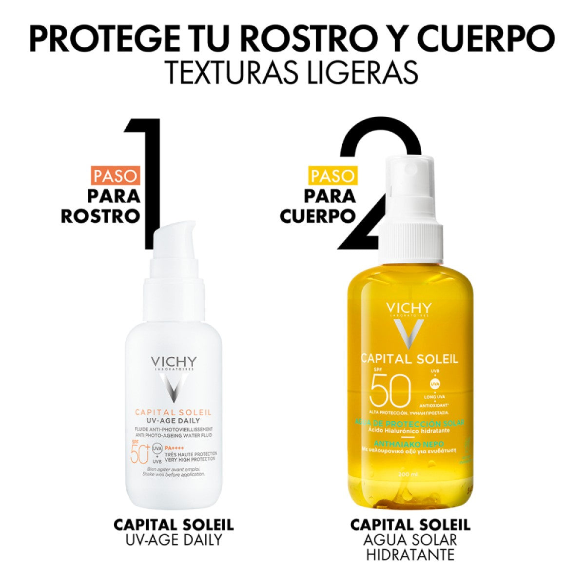 VICHY- CAPITAL SOLEIL AGUA SOLAR HIDRATANTE 200ML