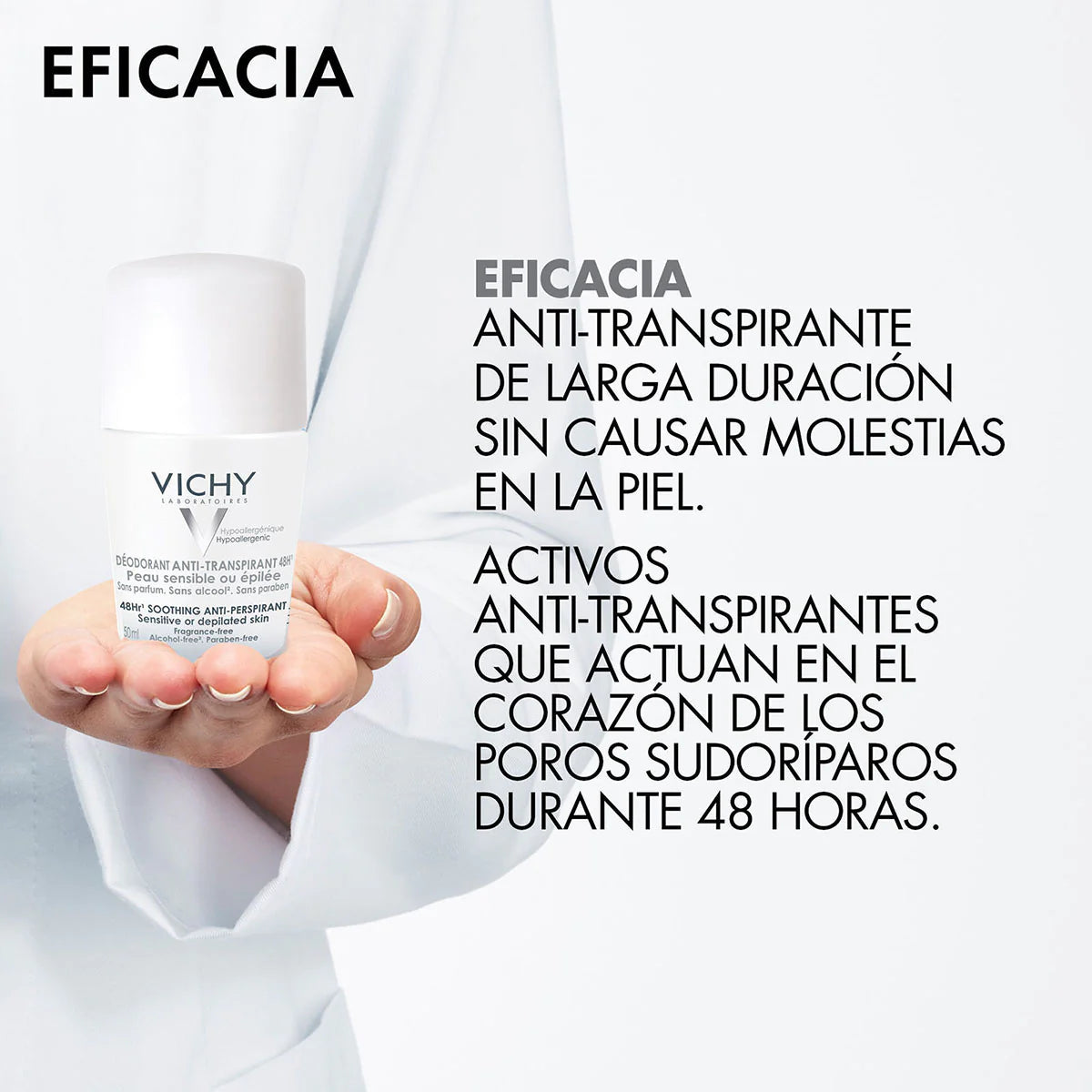 VICHY- DESODORANTE TAPA BLANCA PIEL SENSIBLE 50ML