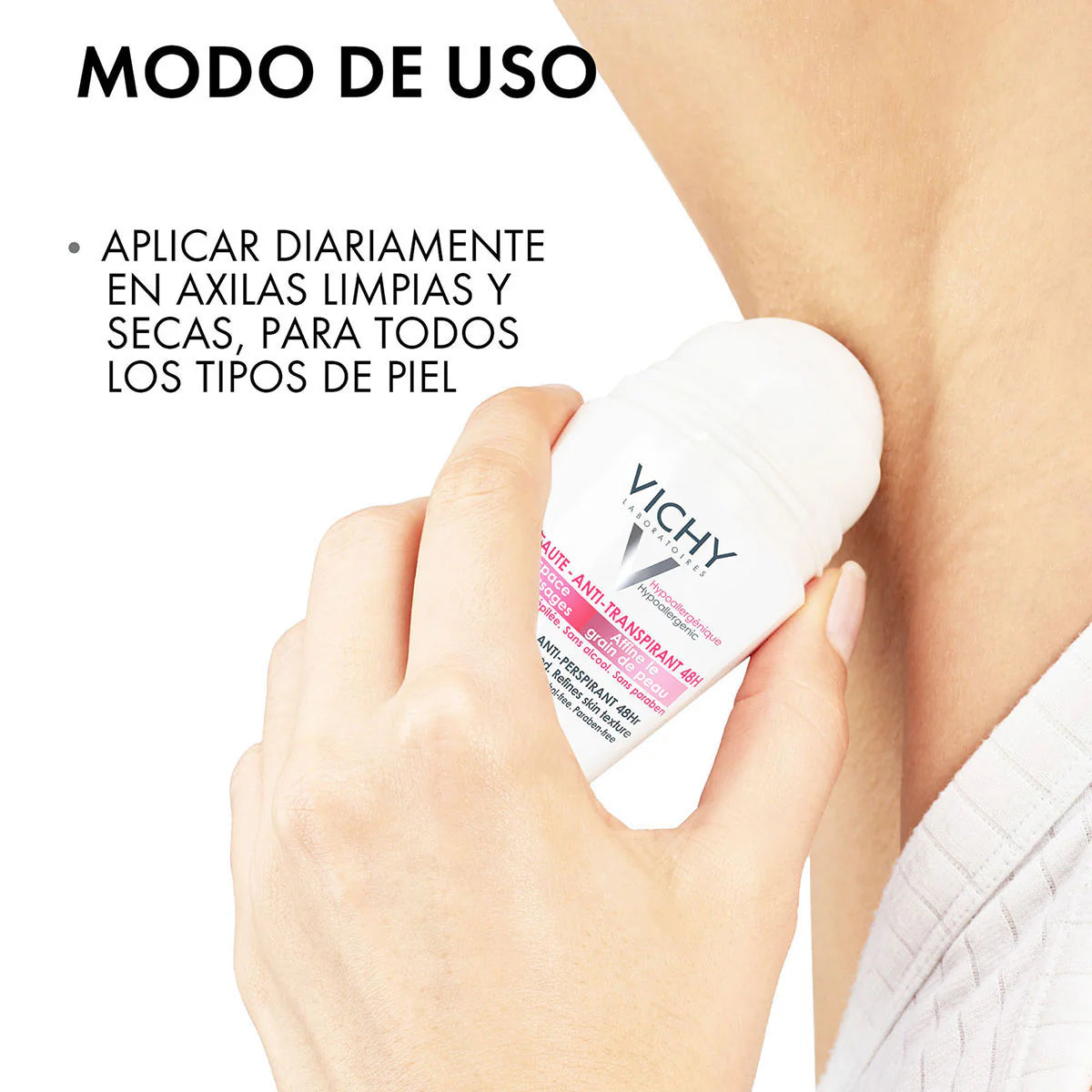 VICHY- DESODORANTE TAPA ROSA ACLARADOR 50ML