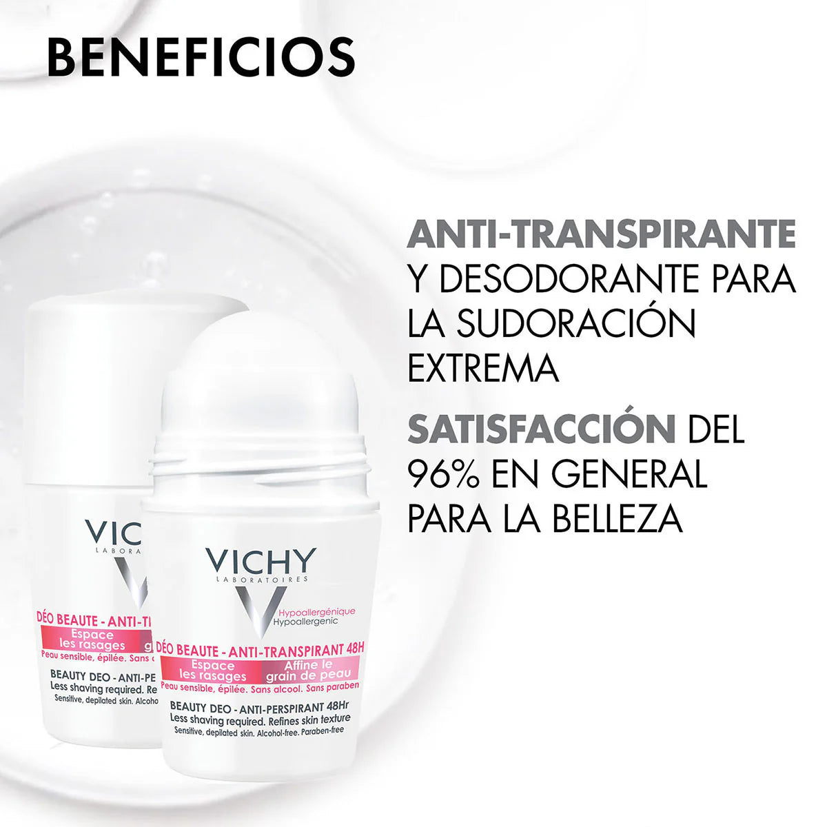 VICHY- DESODORANTE TAPA ROSA ACLARADOR 50ML