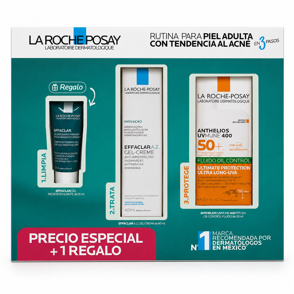 LRP- EFFACLAR AZ 40ML + ANTHELIOS OIL CONTROL 50ML